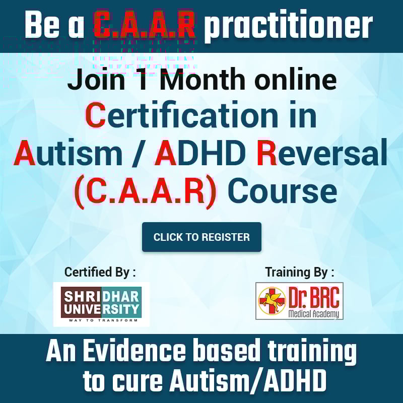 CAAR Certification in Autism ADHD Reversal
