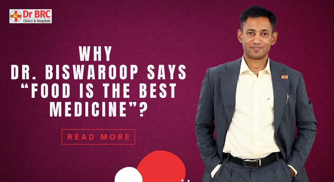 thumbnail image of food is the best medicine by dr biswaroop with dr brc logo