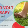 Zero Volt Therapy by Dr. Biswaroop Roy Chowdhury showing barefoot grounding on grass to reduce stress, improve sleep, and boost energy naturally.