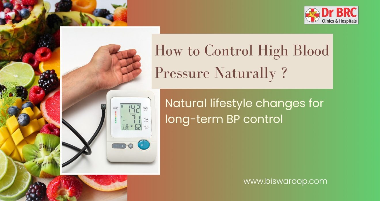 Control high blood pressure naturally with diet, sleep, and stress management by Dr. Biswaroop Roy Chowdhury showing holistic lifestyle approach