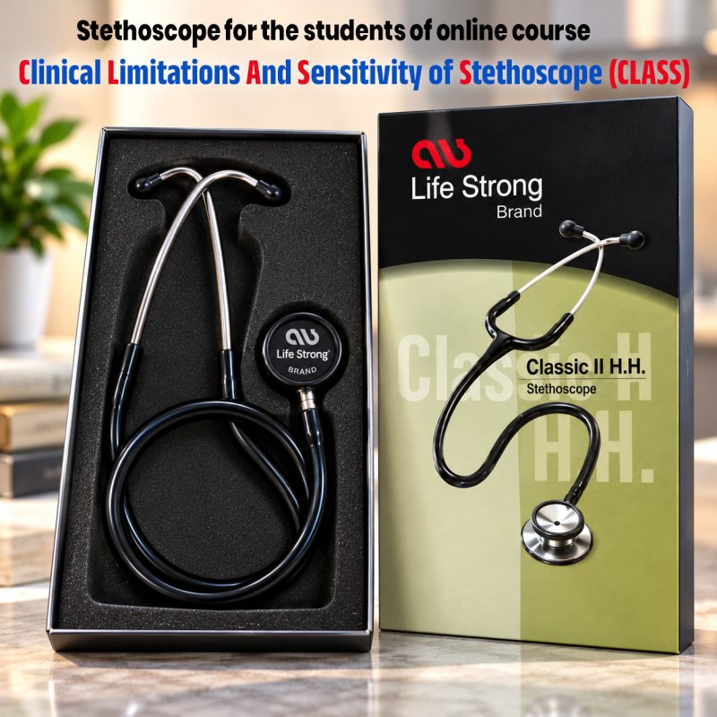 Stethoscope for the students of online course Clinical Limitations And Sensitivity of Stethoscope (CLASS)